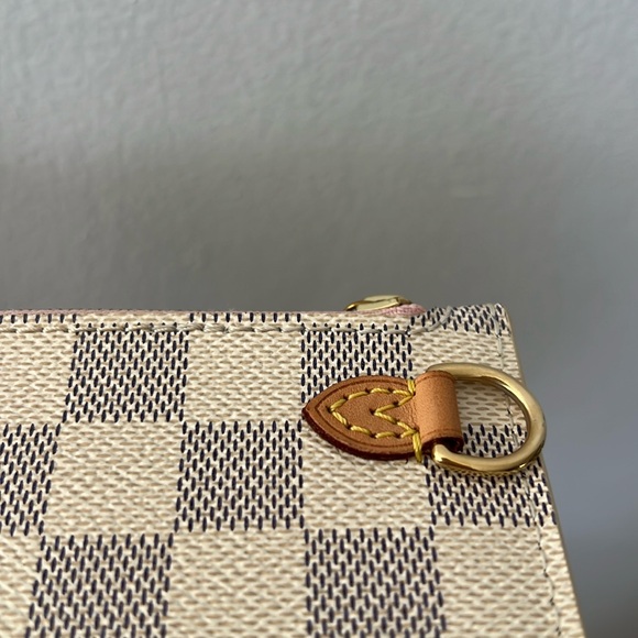 Louis Vuitton Damier Azur Neverfull MM pochette bag - Picture 4 of 9